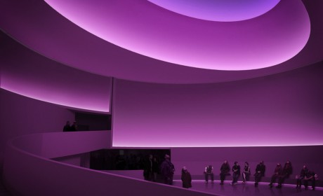 James Turrel light installation at the Guggeneim